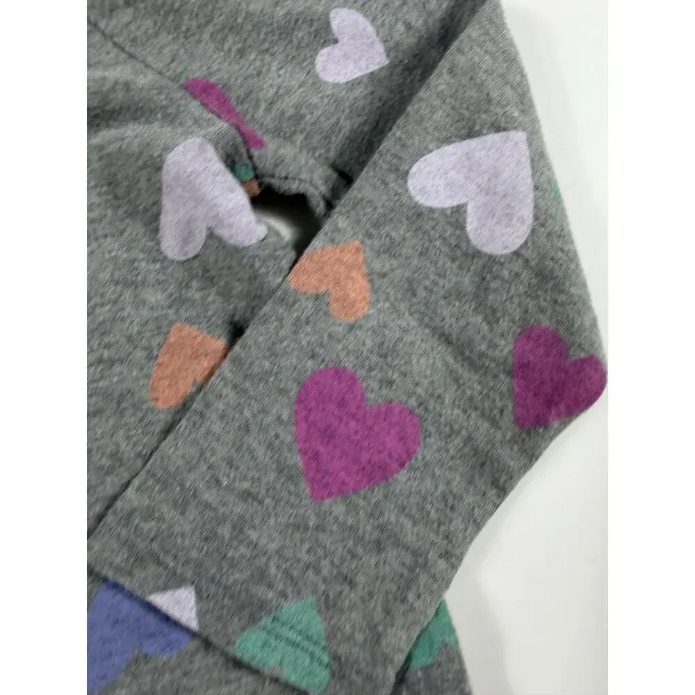 Gap & Cat & Jack Heart Print Peplum Tops Bundle Size 2